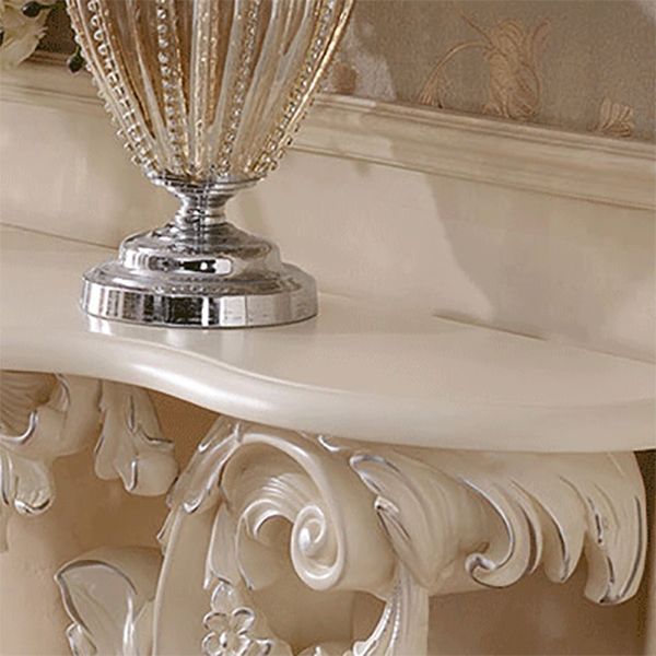 Tavolo da console a forma di forma libera in bianco/nero/oro console di divano console