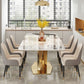Luxury Sintered Stone Dining Table Rectangle White Top Table with Metal Pedestal Clearhalo ' dining_table' 'Dining Tables & Seating' 'Dining Tables' 'furn' 'furn_dining_table' 'Furniture' 'furniture_dining_table' 'Kitchen & Dining Furniture' 'kitchen&dining_furn' 'kitchen' 'kitchen_dining_table' 1200x1200_e978e5e8-ea9d-4e91-a400-207f0ea69196
