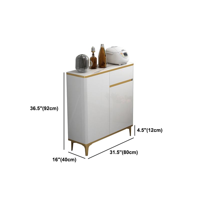 Glam Engineered Wood Sideboard Adjustable Shelves Dining Room Sideboard Clearhalo 'buffet_sideboard' 'Buffets & Sideboards' 'furn' 'furn_buffet_sideboard' 'Furniture' 'Kitchen & Dining Furniture' 1200x1200_e97c8f72-9108-42fc-9e10-e99a980541ac