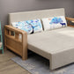 Linen Sleeper Sofa 31.49" Wide Scandinavian Sofa Bed with Upholstered