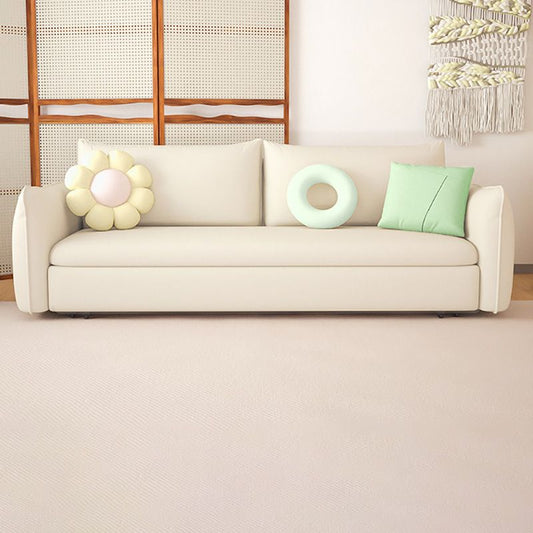 Divano divano in pelle bianca scandinava in pelle bondato