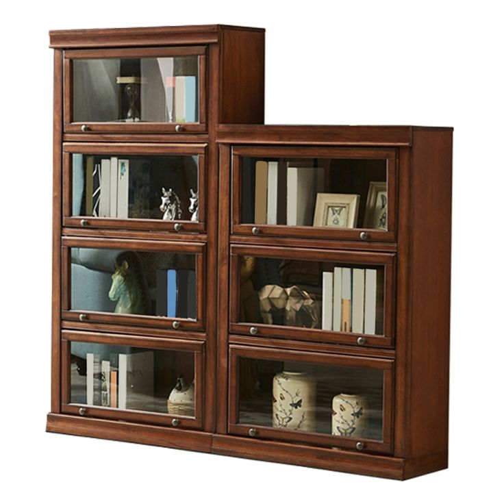 Wooden Closed Back Standard Bookcase Contemporary Cabinet Included Bookshelf Clearhalo 'Bookcases' 'furn' 'furn_bookcases' 'Furniture' 'furniture_bookcases' 'Office Furniture' 1200x1200_e980620b-8259-4a6d-a938-9871d30983b5