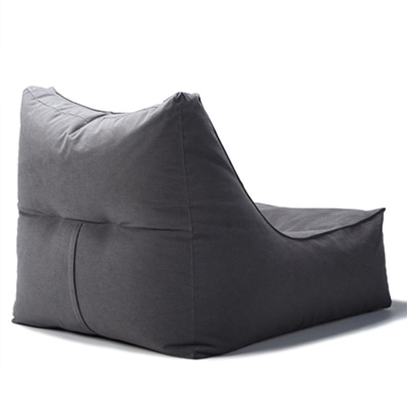 Nordic Style Living Room Fabric Armless with Ottoman Lounge Accent Chair