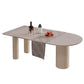 Free Form Sintered Stone Table for Restaurant Modern Indoor White Table with 3 Legs Clearhalo ' dining_table' 'Dining Tables & Seating' 'Dining Tables' 'furn' 'furn_dining_table' 'Furniture' 'furniture_dining_table' 'Kitchen & Dining Furniture' 'kitchen&dining_furn' 'kitchen' 'kitchen_dining_table' 1200x1200_e982704f-097e-44de-9bbb-b595d69199d9