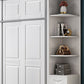 Rubberwood Wardrobe Cabinet with Shelves Modern Wardrobe Closet
