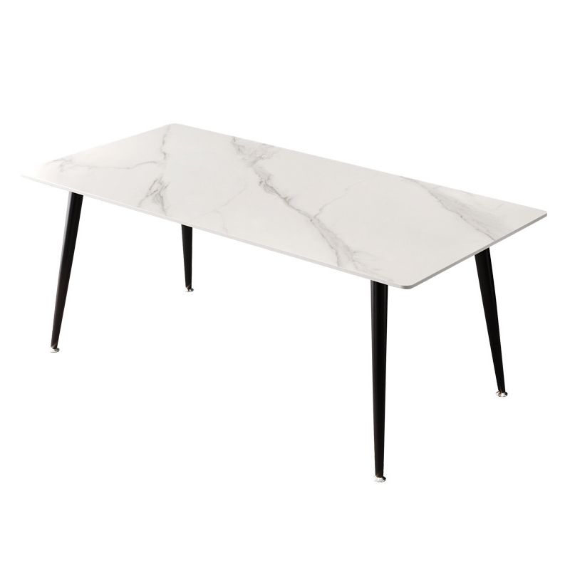 Modern Rectangle Dining Table Sintered Stone Dining Table with 4 Legs for Home Kitchen Dinner Clearhalo ' dining_table' 'Dining Tables & Seating' 'Dining Tables' 'furn' 'furn_dining_table' 'Furniture' 'furniture_dining_table' 'Kitchen & Dining Furniture' 'kitchen&dining_furn' 'kitchen' 'kitchen_dining_table' 1200x1200_e98827ef-7d72-4938-b345-039d3827b134