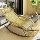 Modern Rocker Wicker Woven Rope Sedia a dondolo reclinabile