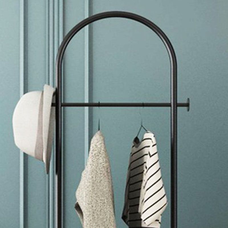 Hall Tree con ganci e cesto splendido supporto per la sala metallica in oro