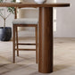 Industrial 1/4/5 Pieces Bar Table Set Pine Wood Counter Table with High Stools