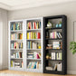 Open Metal Bookshelf Modern Home Living Room Rectangular Bookcase
