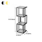 Open Vertical Etagere Bookshelf Industrial Iron Frame Manufactured Wood Shelf Bookshelf Clearhalo 'Bookcases' 'furn' 'furn_bookcases' 'Furniture' 'furniture_bookcases' 'kitchen' 'kitchen_bookcases' 'Living Room Furniture' 'Office Furniture' 1200x1200_e98ffe39-3d9e-4b81-a735-7576ea074de5