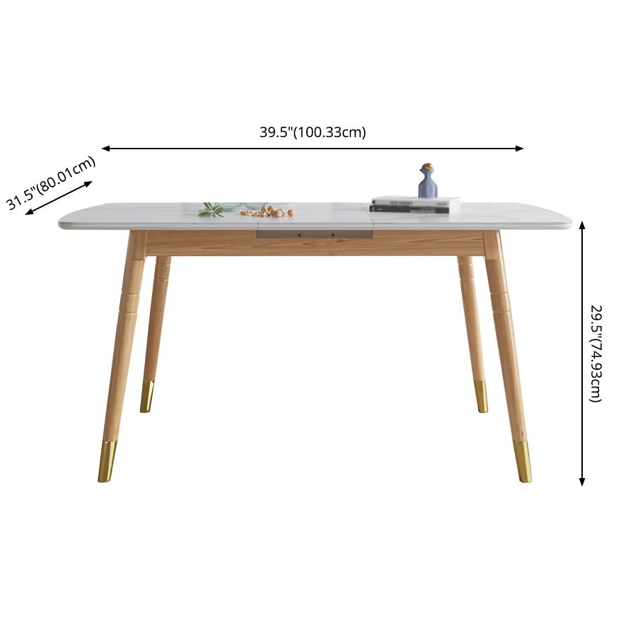 Modern Sintered Stone Top Standard Dining Set Rectangle White Dining Set for Kitchen Clearhalo 'Dining Room Sets' 'Dining Tables & Seating' 'dining_room_set' 'furn' 'furn_dining_room_set' 'Furniture' 'furniture_dining_room_set' 'Kitchen & Dining Furniture' 'kitchen&dining_furn' 'kitchen' 1200x1200_e990289d-fd89-4870-a1ba-3209af117f7b