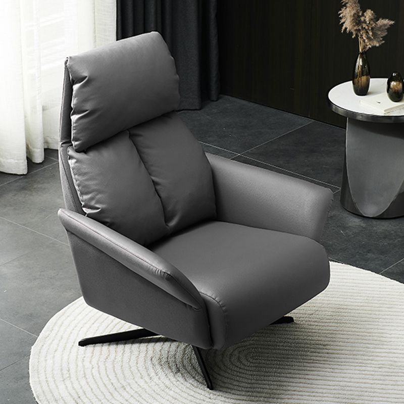 Solid Color Swivel Chair with Black Legs Arms Included Room Chair for Living Room Clearhalo 'Accent Chairs' 'accent_chairs' 'Chairs & Seating' 'furn' 'furn_accent_chairs' 'Furniture' 'Living Room Furniture' 1200x1200_e9932527-98e8-468c-b378-33756f19f4a1