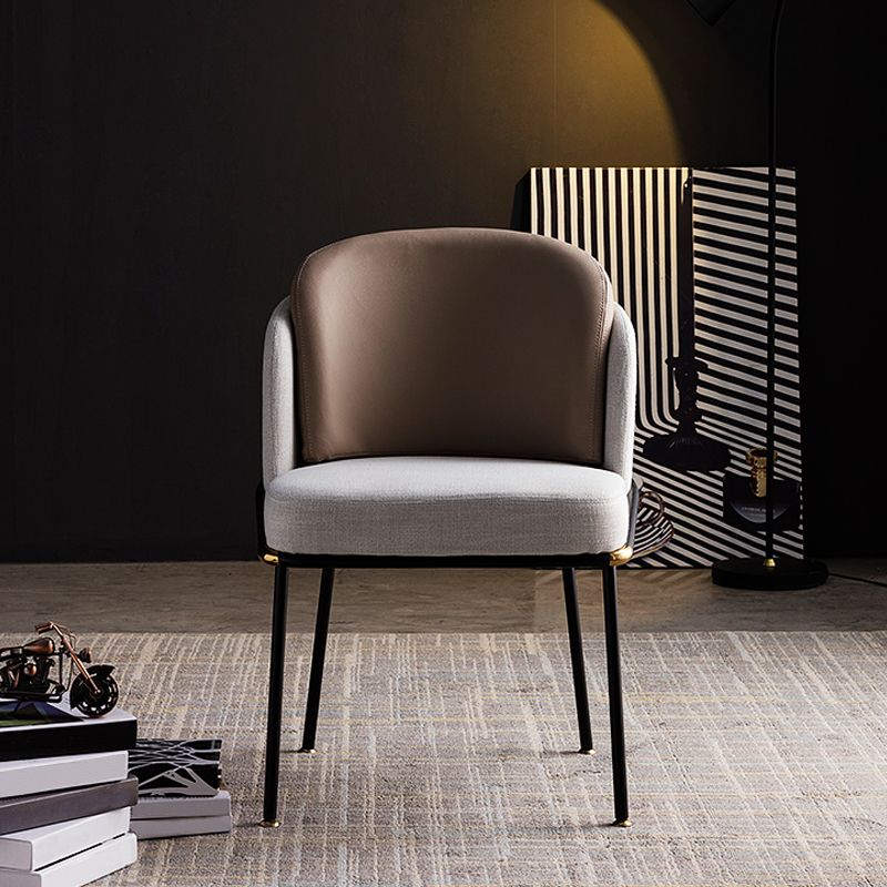 Contemporary Dining Chair Dining Armless Side Chairs with Metal Legs Clearhalo ' kitchen&dining_furn' 'Dining Chairs' 'Dining Tables & Seating' 'dining_chair' 'furn' 'furn_dining_chair' 'Furniture' 'furniture_dining_chair' 'Kitchen & Dining Furniture' 'kitchen' 1200x1200_e993412a-3a5a-4744-a7e4-43d28c2f3df4