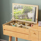 Scandinavian 3-Drawer Solid Wood Flip-top Dressing Vanity Make-up Table Clearhalo 'Bedroom Furniture' 'furn' 'furn_makeup_vanities' 'Furniture' 'Makeup Vanities' 'makeup_vanities' 1200x1200_e993d17f-5ec1-41ce-ae07-fefc362b6c0c