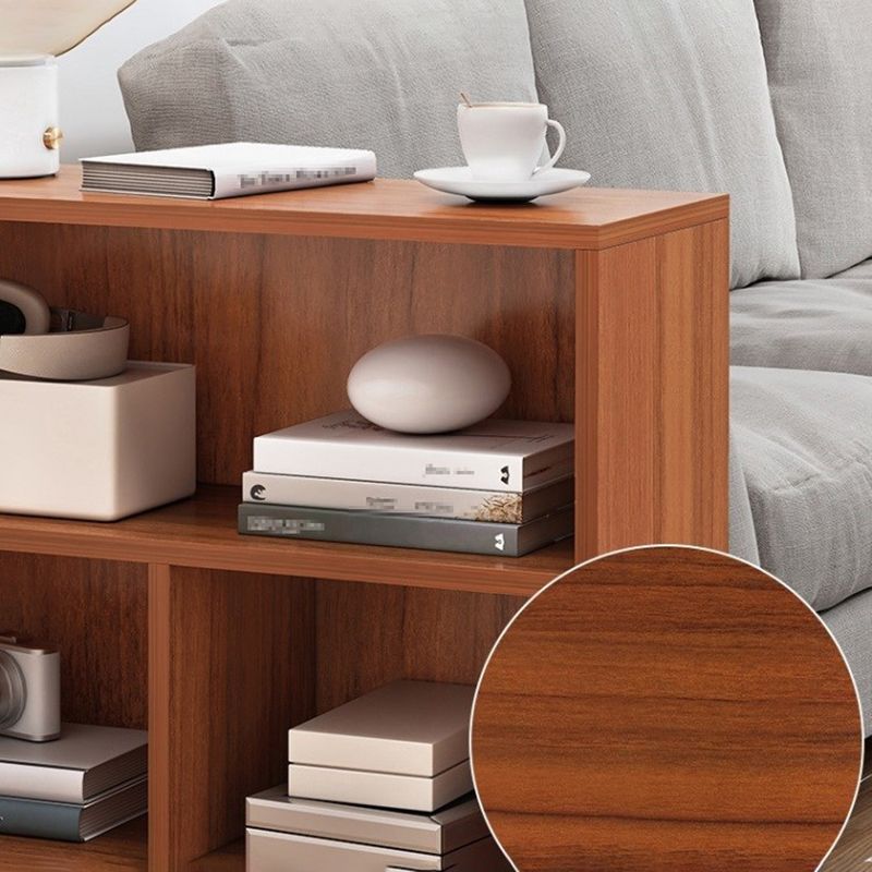 White and Brown Standard Bookshelf Scandinavian Manufactured Wood Bookshelf Clearhalo 'Bookcases' 'Furniture' 'furniture_bookcases' 'Office Furniture' 1200x1200_e9944702-f108-42c5-ba8a-7ede5d53929d