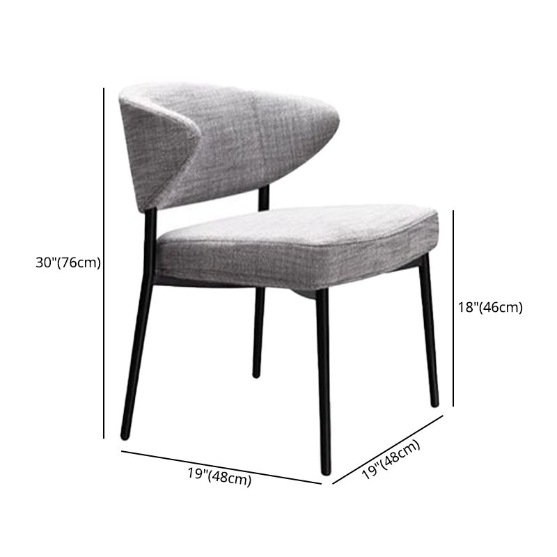 Modern Style Open Back Dining Side Chair Upholstered Side Armless Chairs Clearhalo ' kitchen&dining_furn' 'Dining Chairs' 'Dining Tables & Seating' 'dining_chair' 'furn' 'furn_dining_chair' 'Furniture' 'furniture_dining_chair' 'Kitchen & Dining Furniture' 'kitchen' 1200x1200_e995db02-4ac1-425d-8468-605f973d2552