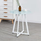 Simplicity Style Round Pedestal Dining Table Clear Glass Home Furniture Clearhalo ' dining_table' 'Dining Tables & Seating' 'Dining Tables' 'Furniture' 'furniture_dining_table' 'Kitchen & Dining Furniture' 'kitchen&dining_furn' 'kitchen' 'kitchen_dining_table' 1200x1200_e998b47a-6899-4855-984c-5e44f61f6815