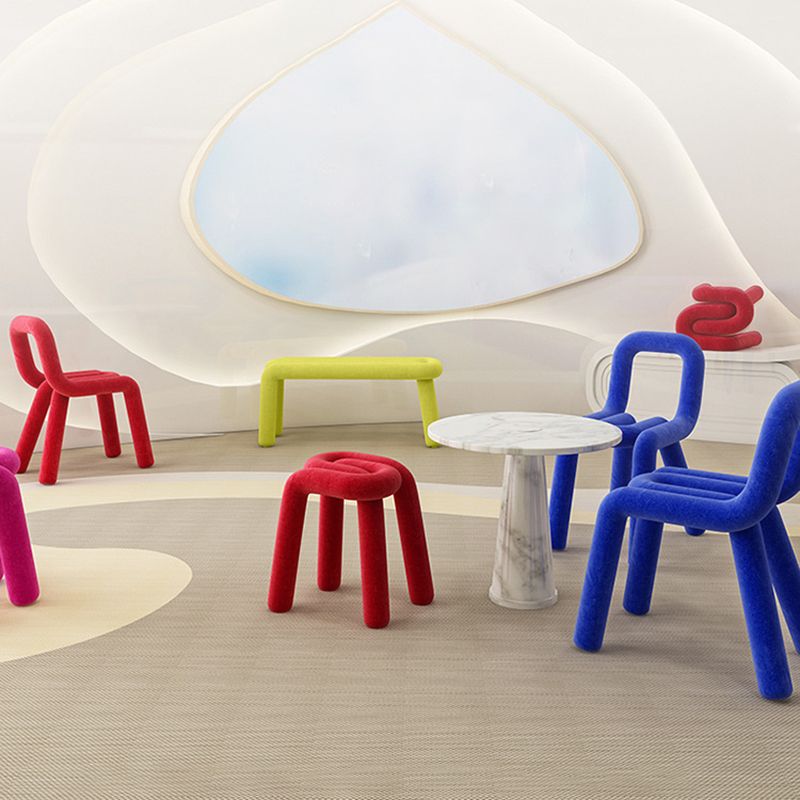 Contemporary Style Velvet Chair Set Open Back Side Dining Kitchen Chairs Clearhalo ' kitchen&dining_furn' 'Dining Chairs' 'Dining Tables & Seating' 'dining_chair' 'furn' 'furn_dining_chair' 'Furniture' 'furniture_dining_chair' 'Kitchen & Dining Furniture' 'kitchen' 1200x1200_e99a9390-2061-468e-9266-656308720c49