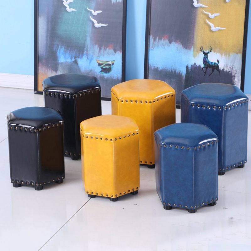 Yellow Modern Standard Leather Specialty Standard for Living Room Clearhalo 'furn' 'furn_ottomans_poufs' 'Furniture' 'Living Room Furniture' 'Ottomans & Poufs' 'ottomans_poufs' 1200x1200_e99c43d2-33a5-462f-a0a6-adafbf281a6a