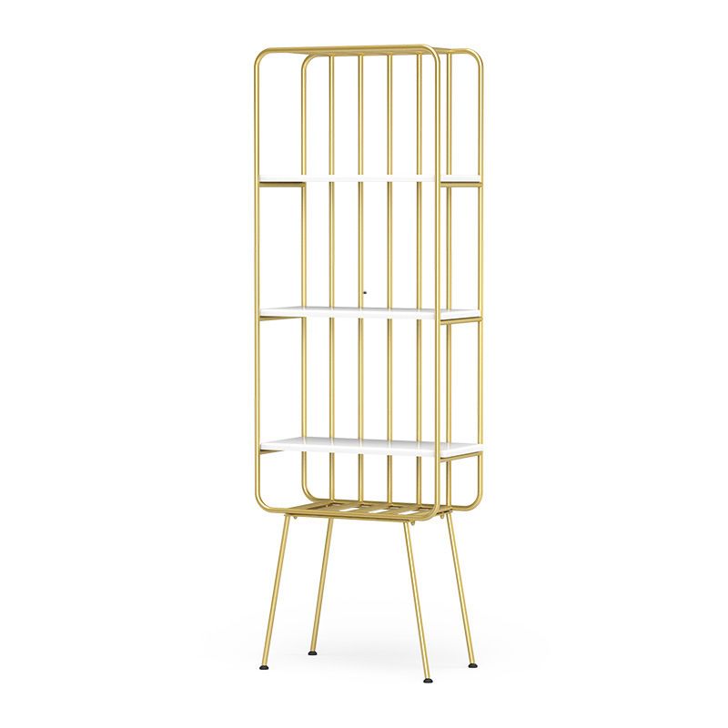 4 Shelves Standard Bookshelf Metal Modern Bookcase ,11.8" W X 70.9" H Clearhalo 'Bookcases' 'furn' 'furn_bookcases' 'Furniture' 'Office Furniture' 1200x1200_e99ca7cb-e108-4e56-ae72-73d29862eeed