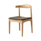 Contemporary Upholstered Armless Chair Home Solid Wood Dining Chair