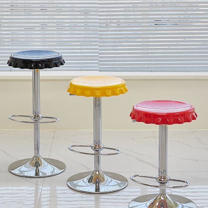 Contemporary Backless Indoor Armless Footrest Bar Stool with Metal Base Clearhalo 'Bar Furniture' 'Bar Stools' 'bar_stools' 'furn' 'furn_bar_stools' 'Furniture' 'Kitchen & Dining Furniture' 1200x1200_e99ebfac-c388-4790-9325-d7b4dc071a53