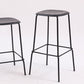 Solid Wood Counter & Bar Stools Modern Indoor Stools with Metal Base
