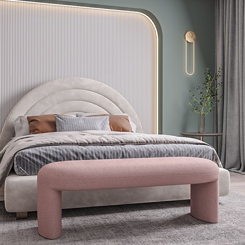 Contemporary Upholstered Bench Bedroom Seating Bench with Legs Clearhalo 'Benches' 'Chairs & Seating' 'furn' 'furn_benches' 'Furniture' 'Living Room Furniture' 1200x1200_e9a0adce-4001-48dd-9cd1-586b57d74481