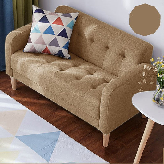 27,2 "H 3 Sitzer Baumwolle Tufted Square Arm Sofa für Wohnzimmer