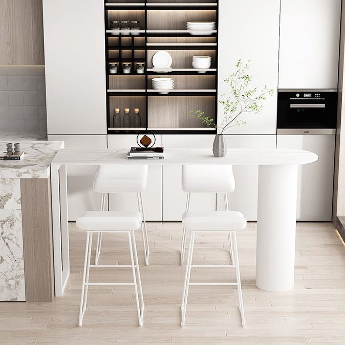 Moderne bartafel van gesinterd steen, eettafel voor keuken, woonkamer, koffiekamer