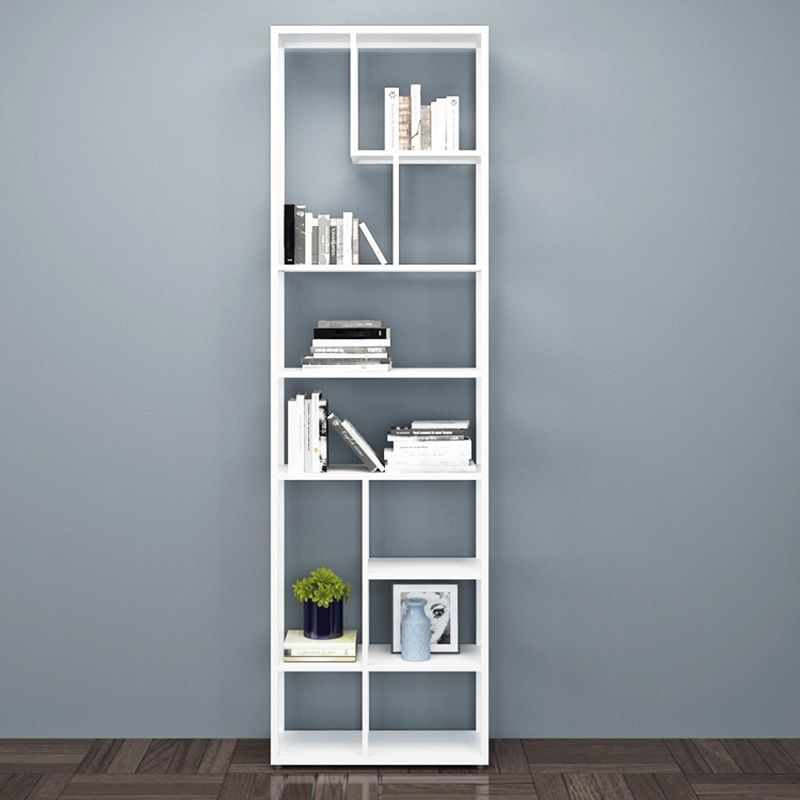 80.71"H Bookcase Open Back Contemporary Style Bookshelf for Office Home Clearhalo 'Bookcases' 'furn' 'furn_bookcases' 'Furniture' 'furniture_bookcases' 'Office Furniture' 1200x1200_e9a393b7-9395-4245-a64b-d55b766ac2af