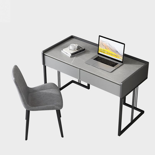 Escritorio de escritura de piedra industrial escritorio de oficina rectangular de trineo para el hogar