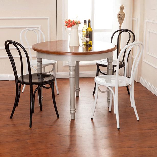 Contemporary Style Metal Dining Room Chairs Windsor Back Armless Chair for Kitchen Clearhalo ' kitchen&dining_furn' 'Dining Chairs' 'Dining Tables & Seating' 'dining_chair' 'furn' 'furn_dining_chair' 'Furniture' 'furniture_dining_chair' 'Kitchen & Dining Furniture' 'kitchen' 1200x1200_e9a43d65-a748-4f16-afcd-a208d7dafcb0