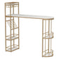 Modern Iron Bar Dining Table White Stone Top Indoor Bistro Table with Wine Rack Clearhalo 'Bar Furniture' 'Bar Tables' 'bar_tables' 'furn' 'furn_bar_tables' 'Furniture' 'furniture_bar_tables' 'Kitchen & Dining Furniture' 1200x1200_e9a4e199-a7de-4c8f-bccc-e9ffa37ac2d6