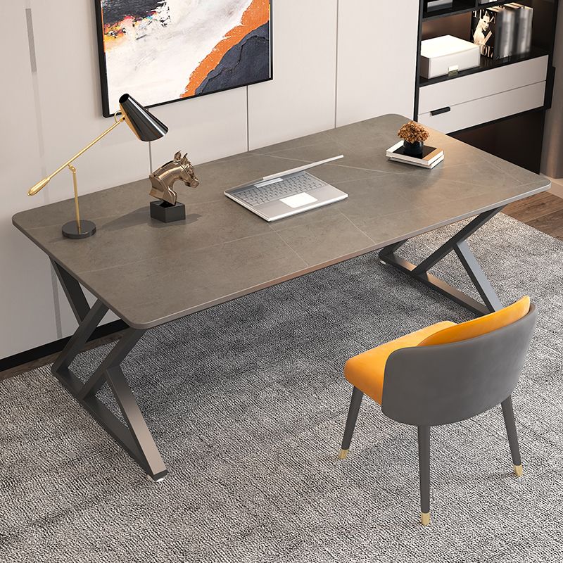 Escritorio de escritura rectangular industrial escritorio de oficina sinterizado para estudio