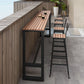 Modern 1/5 Pieces Bar Table Set Rectangle Plastic Wood Counter Table for Courtyard Clearhalo 'Bar Furniture' 'furn' 'furn_home_bar_bar_sets' 'Furniture' 'Home Bars & Bar Sets' 'home_bar_bar_sets' 'Kitchen & Dining Furniture' 1200x1200_e9a5fe58-ad5b-4920-a679-bd5bb4db1113