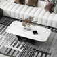 Slate Top Coffee or End Table Abstract Coffee Table, 17.71" High Clearhalo 'Coffee & Accent Tables' 'Coffee Tables' 'coffee_tables' 'furn' 'furn_coffee_tables' 'Furniture' 'Living Room Furniture' 1200x1200_e9a7ccd0-94db-45db-bf80-d0bc0eb4e6b3