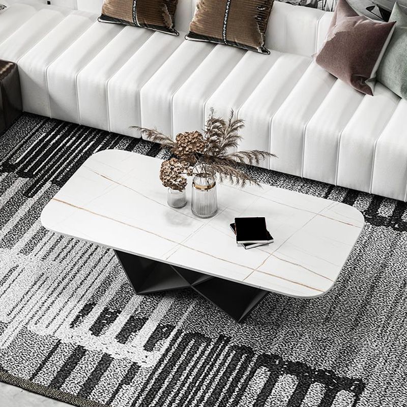 Slate Top Coffee or End Table Abstract Coffee Table, 17.71" High Clearhalo 'Coffee & Accent Tables' 'Coffee Tables' 'coffee_tables' 'furn' 'furn_coffee_tables' 'Furniture' 'Living Room Furniture' 1200x1200_e9a7ccd0-94db-45db-bf80-d0bc0eb4e6b3