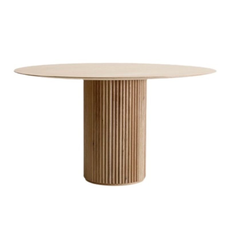 Ensemble de dînette de style moderne 1/2/3/5 PCS Tablette de salle de cinéma en bois massif rond avec chaises solides