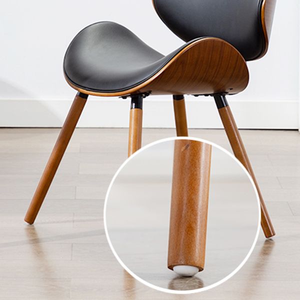 Modern Style Dining Side Chair Armless Single Chair for Kitchen with Wooden Legs Clearhalo ' kitchen&dining_furn' 'Dining Chairs' 'Dining Tables & Seating' 'dining_chair' 'furn' 'furn_dining_chair' 'Furniture' 'furniture_dining_chair' 'Kitchen & Dining Furniture' 'kitchen' 1200x1200_e9a8b9f9-08a8-4049-a9c1-32f15240ae2d