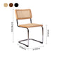 Rattan Metal Contemporary Side Chair Open Back Armless Dining Side Chair Clearhalo ' kitchen&dining_furn' 'Dining Chairs' 'Dining Tables & Seating' 'dining_chair' 'furn' 'furn_dining_chair' 'Furniture' 'furniture_dining_chair' 'Kitchen & Dining Furniture' 'kitchen' 1200x1200_e9ad20c3-c176-4d62-92f8-482c3f081ecd