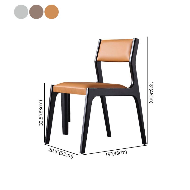 Contemporary Style Dining Wooden Chairs Kitchen Dining Armless Side Chair Clearhalo ' kitchen&dining_furn' 'Dining Chairs' 'Dining Tables & Seating' 'dining_chair' 'furn' 'furn_dining_chair' 'Furniture' 'furniture_dining_chair' 'Kitchen & Dining Furniture' 'kitchen' 1200x1200_e9aeca07-ab81-4d8b-b387-cea594429da3