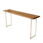 Juego de mesa de bar rectangular moderno, mesa de bar y taburetes de madera maciza de 1/4 Uds.