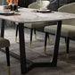 Juego de mesa de piedra sinterizada rectangular de estilo moderno 1/4/5/7 Piezas Set de comedor