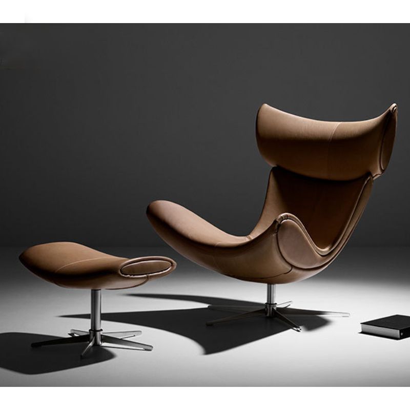 Silla de silla de cuero de color sólido para el dormitorio/sala de estar