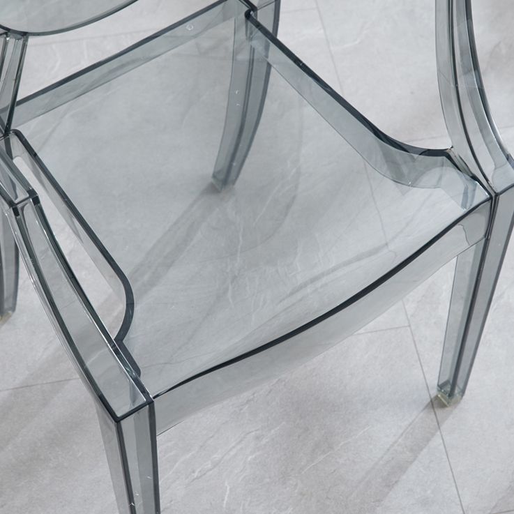 King Louis Back Chair Scandinavian Acryl Dining Kitchen Room fauteuil fauteuil