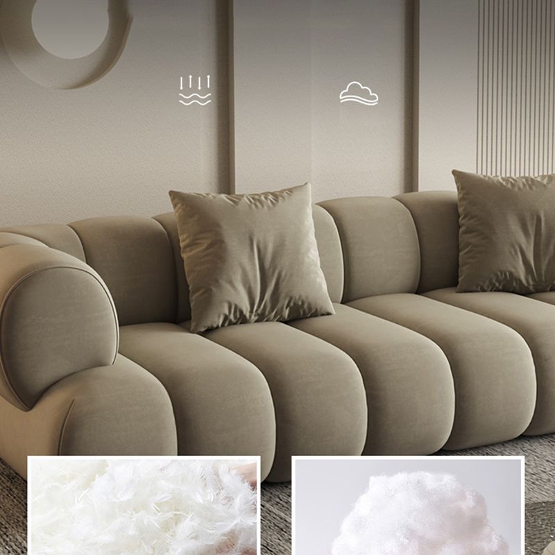 26.37" H Contemporary Green Tuxedo Arm Sewn Pillow Back Sofa Clearhalo 'furn' 'furn_sofas' 'Furniture' 'Living Room Furniture' 'Sofa' 'sofas' 1200x1200_e9b47594-e7fb-433e-920d-75dd5cd8f36f