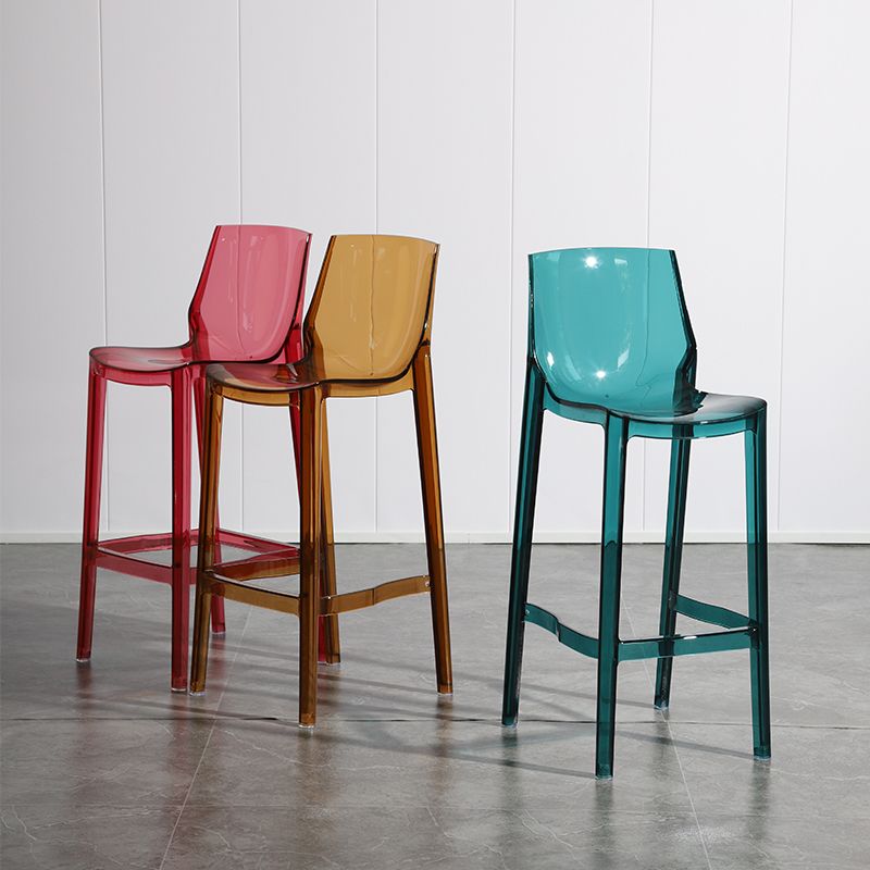 Industrial Armless Low Back Stool Acrylic Bar Stool for Living Room Clearhalo 'Bar Furniture' 'Bar Stools' 'bar_stools' 'furn' 'furn_bar_stools' 'Furniture' 'Kitchen & Dining Furniture' 1200x1200_e9b4bfc2-068f-4c6e-a81b-d6c5c880735e