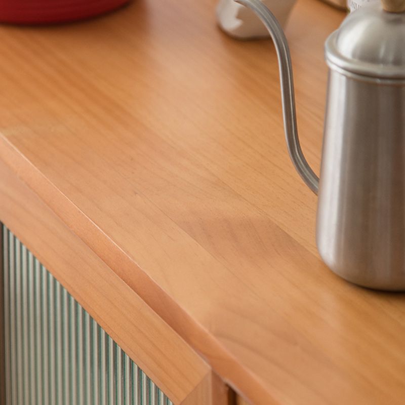 Pine Solid Wood Sideboard Contemporary Sliding Door Dining Server Clearhalo 'buffet_sideboard' 'Buffets & Sideboards' 'furn' 'furn_buffet_sideboard' 'Furniture' 'Kitchen & Dining Furniture' 1200x1200_e9b4f096-db8c-483a-99dc-cb18c118eb88